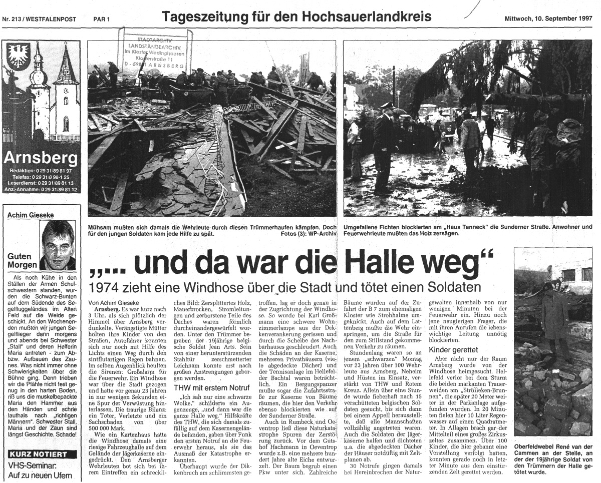 Westfalenpost 10.09.1997
