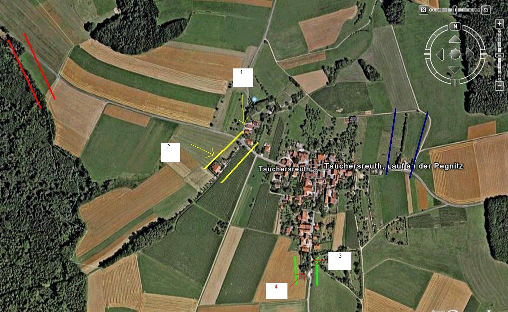 Tauchersreuth Karte