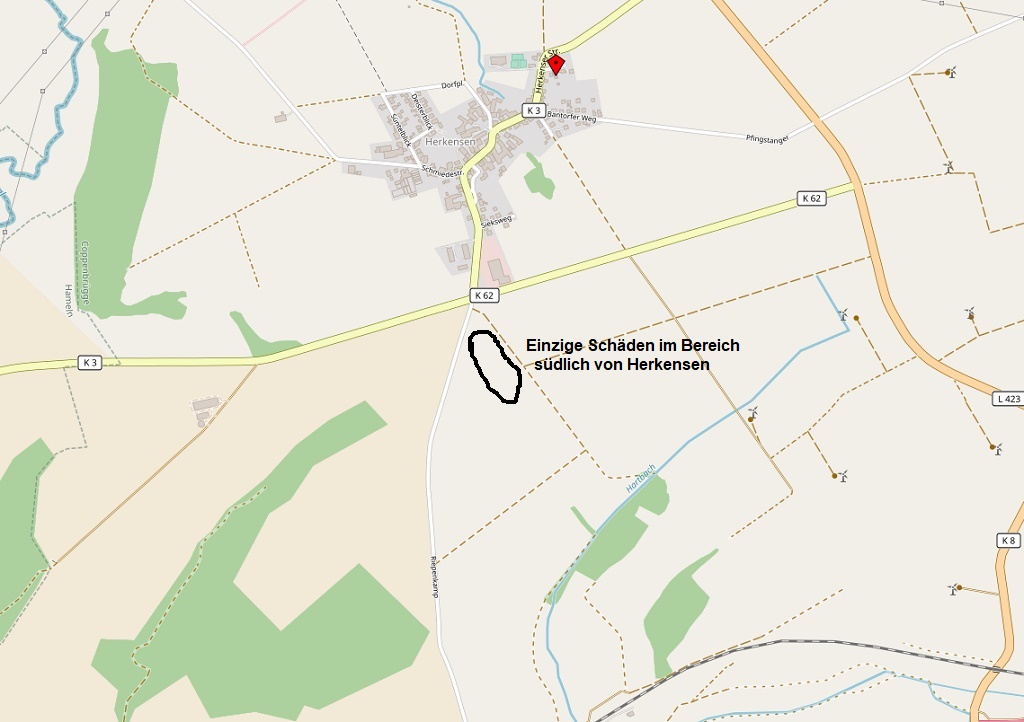Herkensen Karte